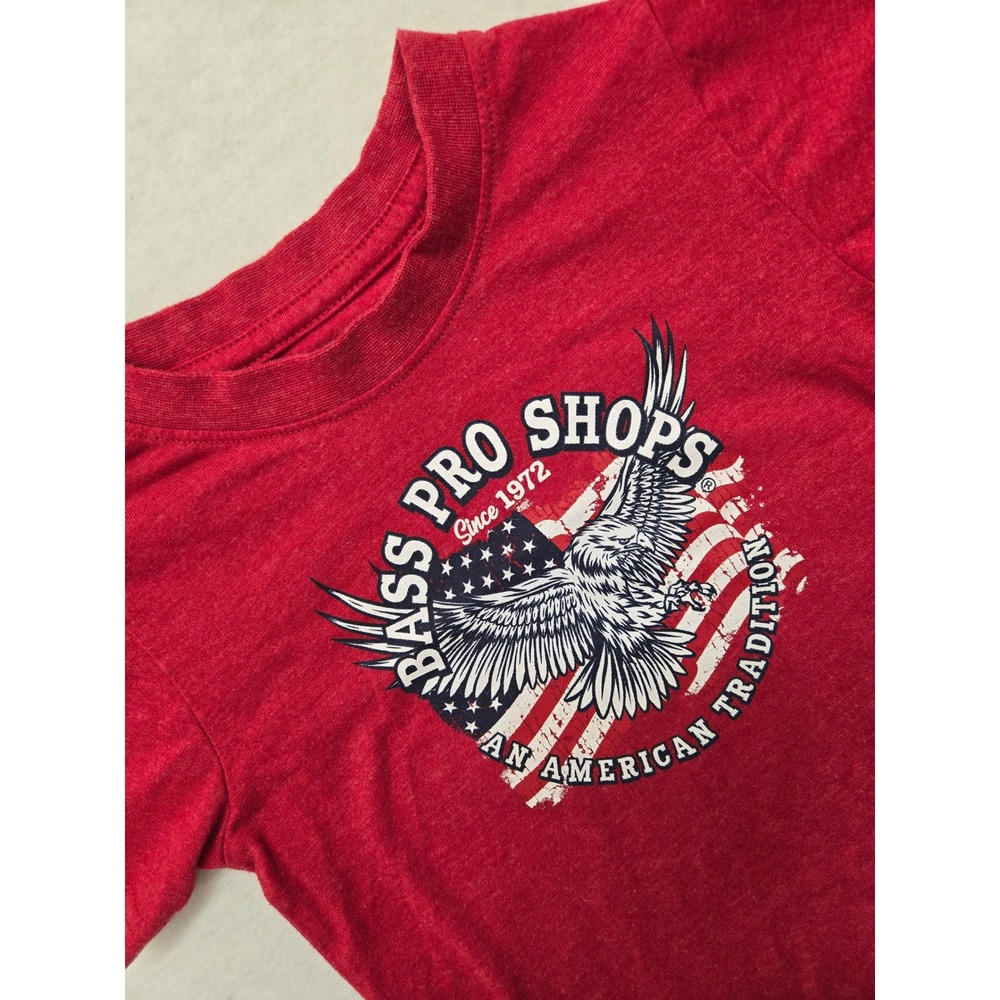 Bass Pro Shops Toddler T-Shirt Red Eagle American‎ Tradition Size 3T Kids